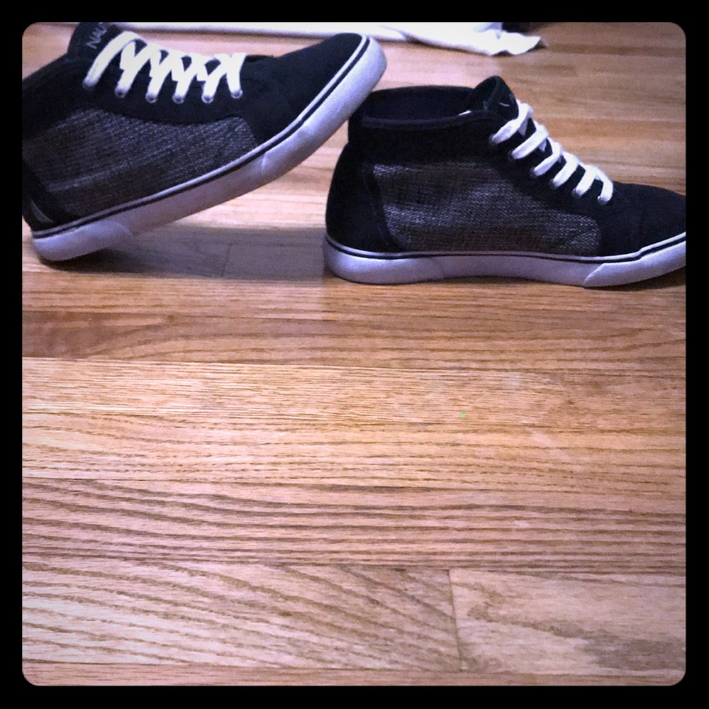 Black and Grey Nautica sneakers